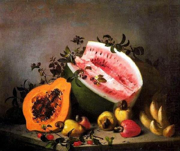unknow artist Papaya and watermelon china oil painting image